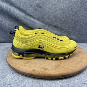 Nike Air Max 97 Shoes Boys Size 5Y Yellow Black Running Sneakers BV1242-700